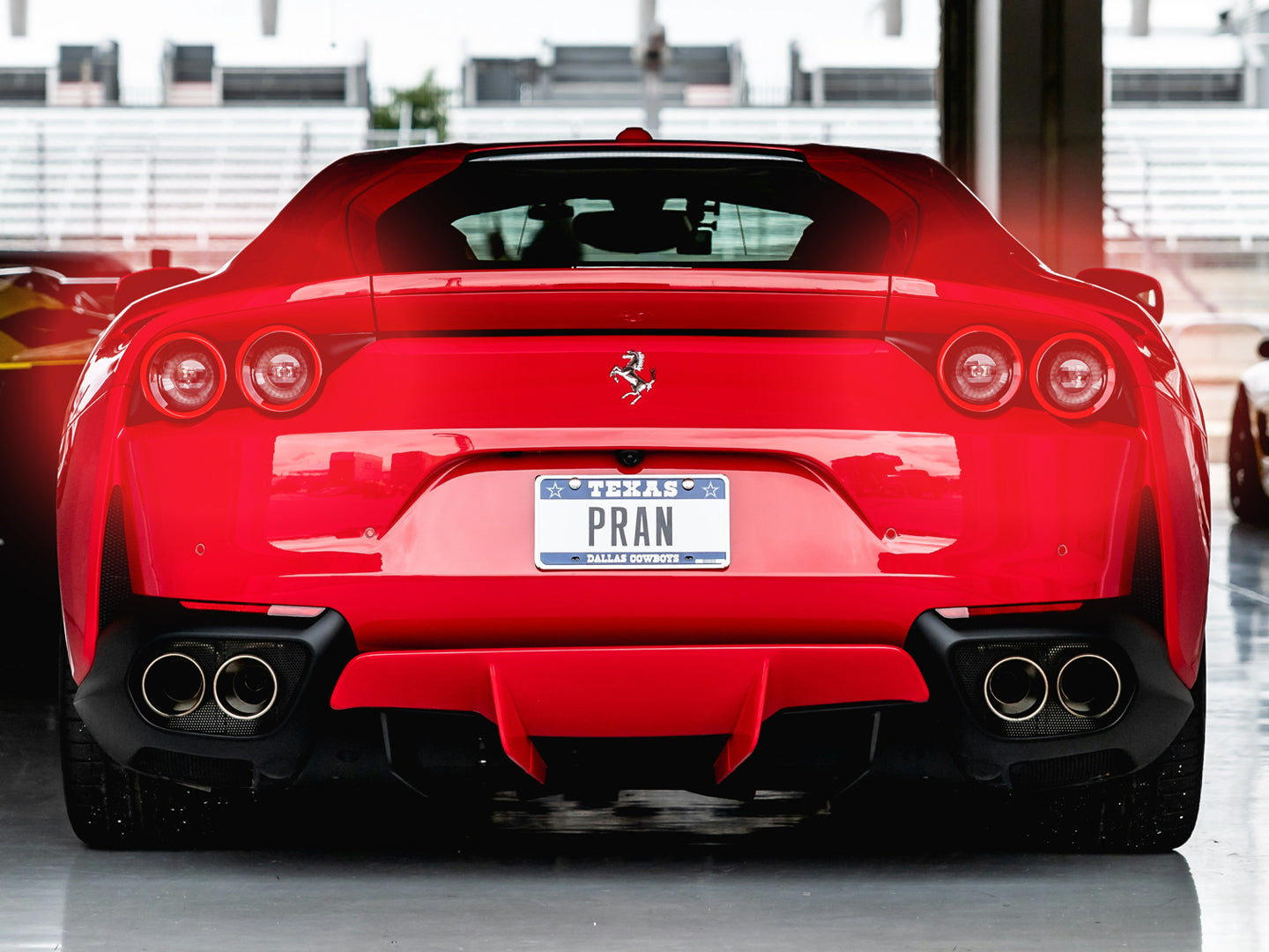 Ferrari 812 Superfast Neon Poster | Luxury Car Wall Art